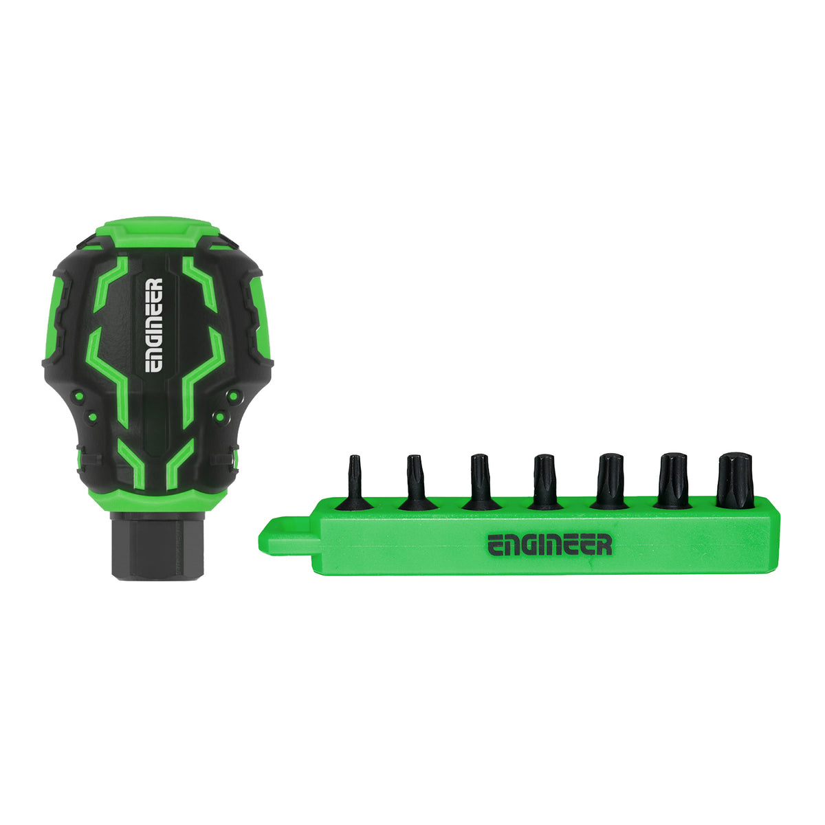 Engineer STUBBY Drive and Hexalobular Extra Short Bit 8-Piece Set DZ-93