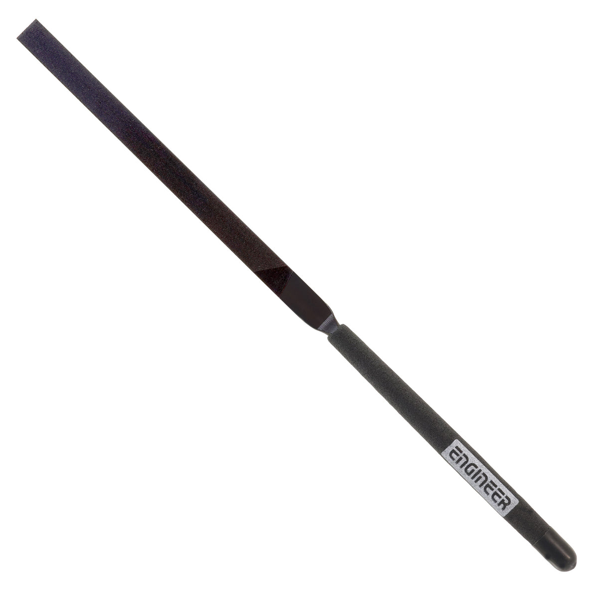 Engineer Jet Black Needle File Precision Flat 200 mm TF-21