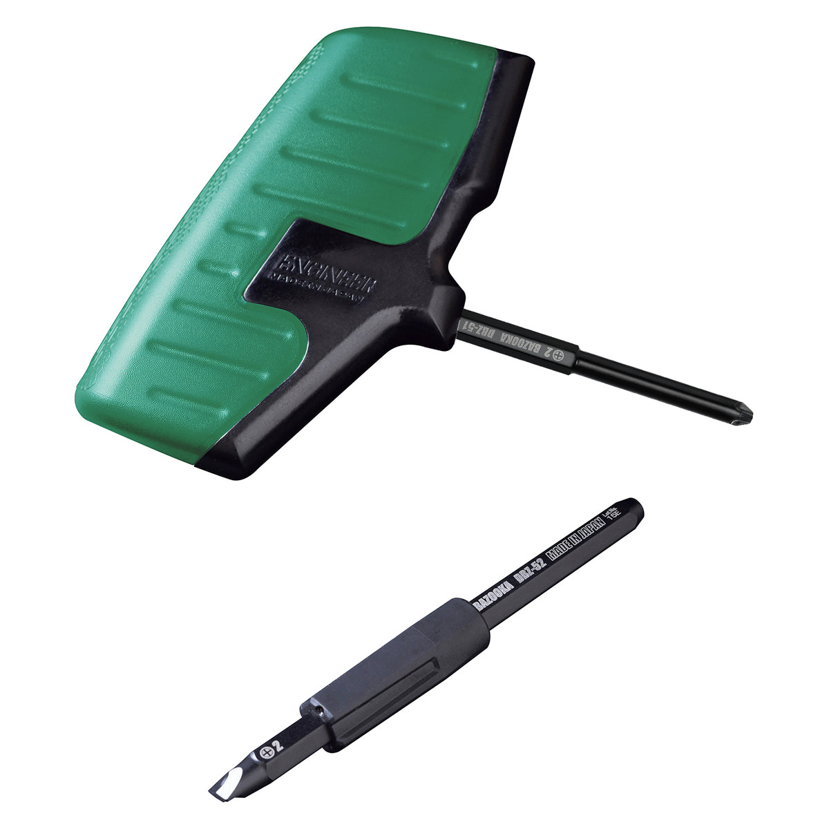 Engineer Nejibazooka Extractor Set with Grip Phillips No.2 Green DBZ-60G