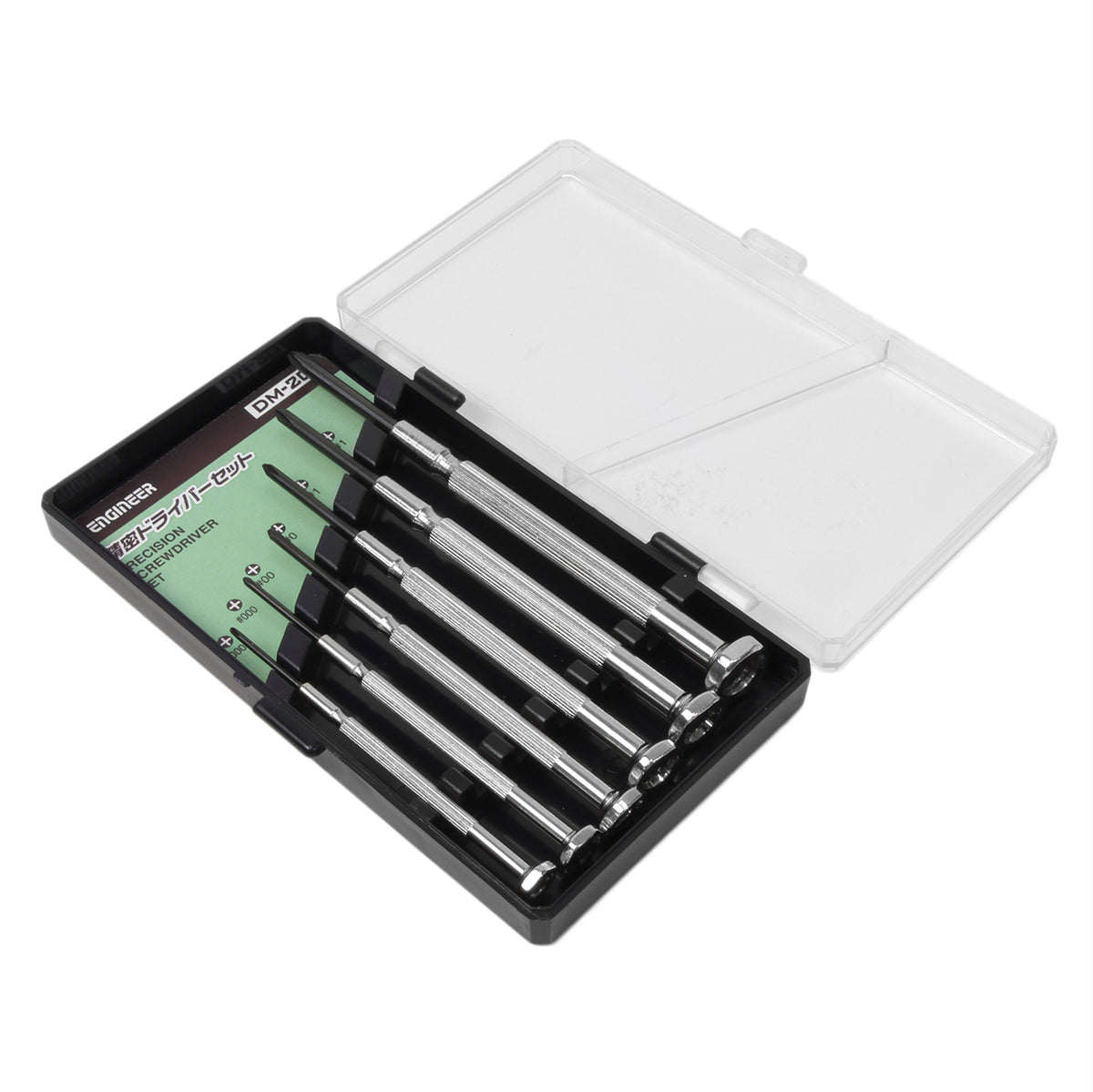 Engineer Micro Precision Screwdriver 6-Piece Set Phillips No.0000 to No.1 DM-20