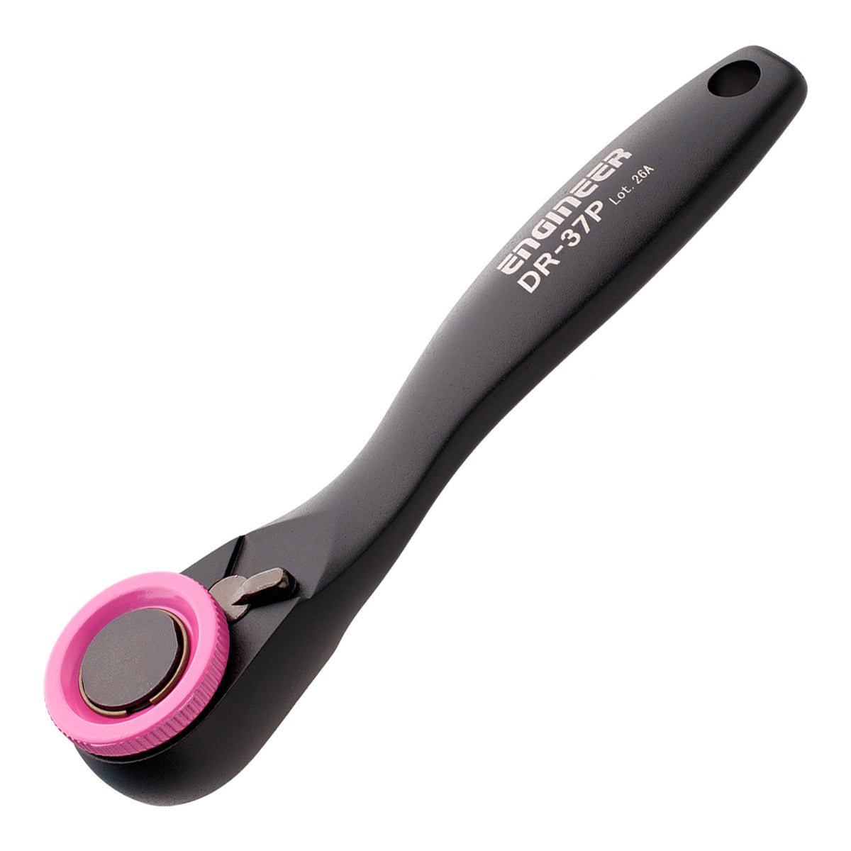 Engineer Ratchet Wrench Mini for 6.35 mm Hex Bits 72 Gear Pink and Black DR-37P