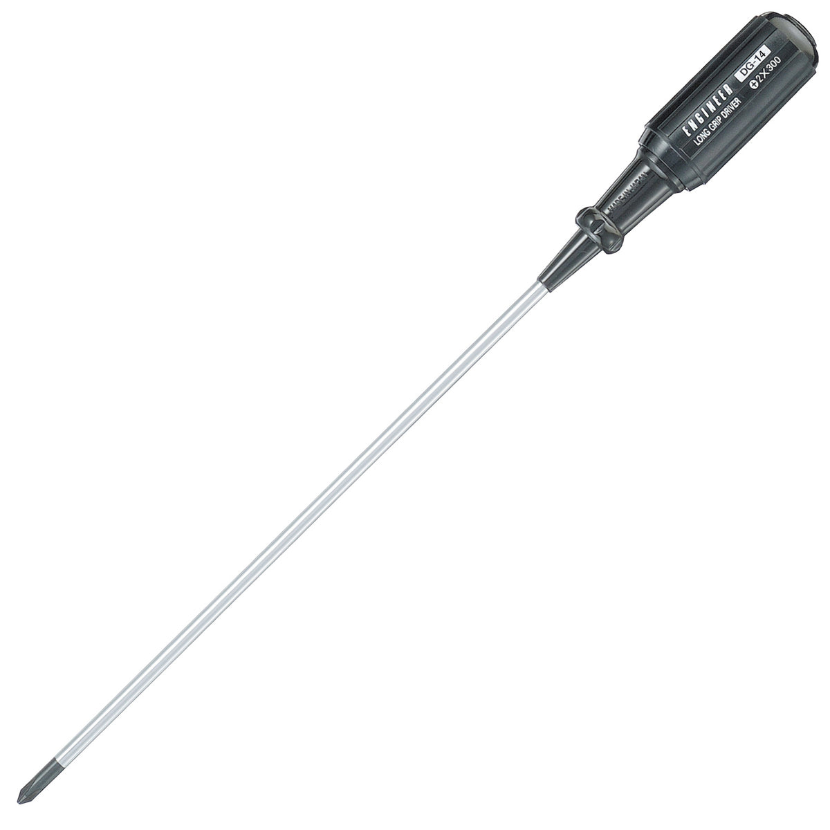 Engineer Long Grip Screwdriver Phillips No.2 300 mm Shaft DG-14