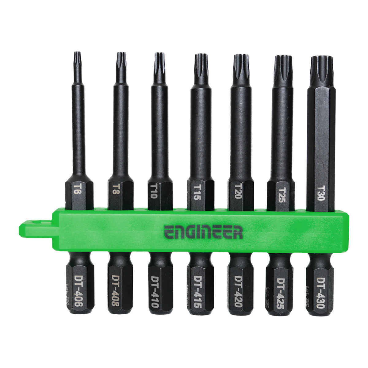Engineer Hexalobular Middle Bit 7-Piece Set T6 to T30 DT-401