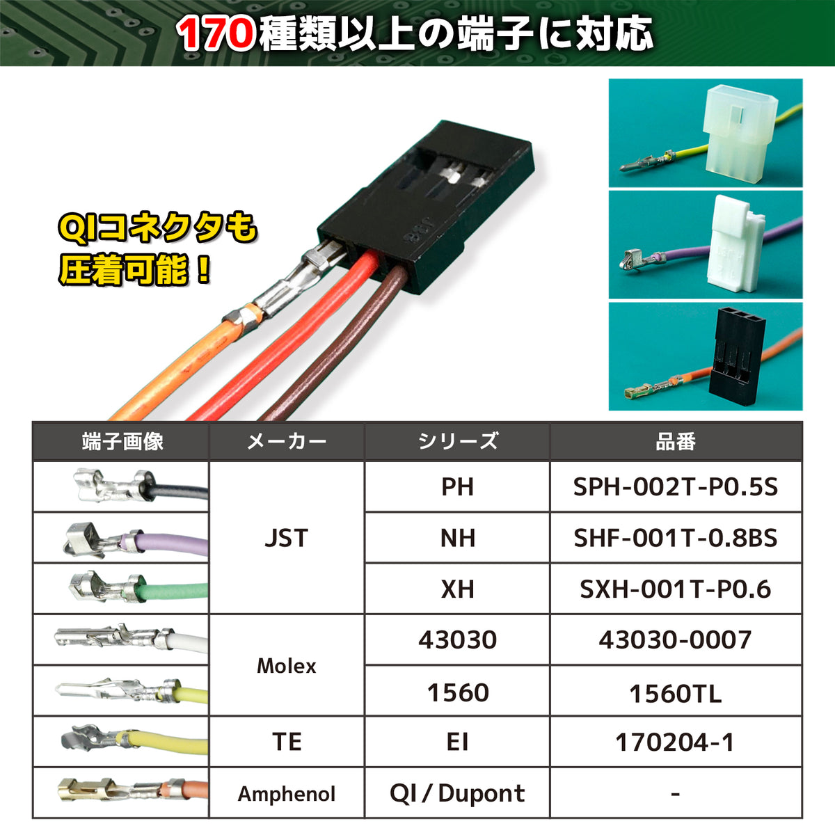 Engineer Precision Crimping Pliers Round and M Type Dies 1.3 to 2.2 mm PA-24
