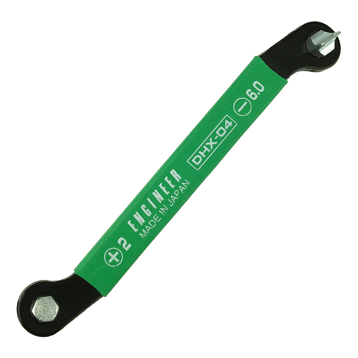 Engineer Thin Offset Bent Wrench Phillips No.2 and Slotted 6 mm DHX-04
