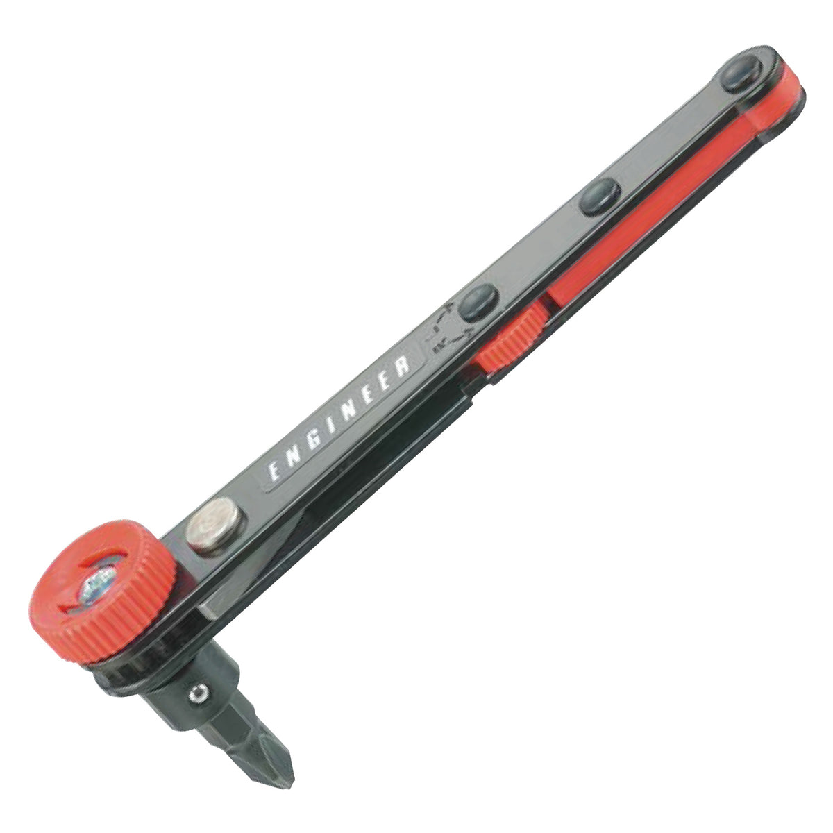 Engineer Offset Ratchet Screwdriver Phillips No.2 and Slotted 6 mm DR-05