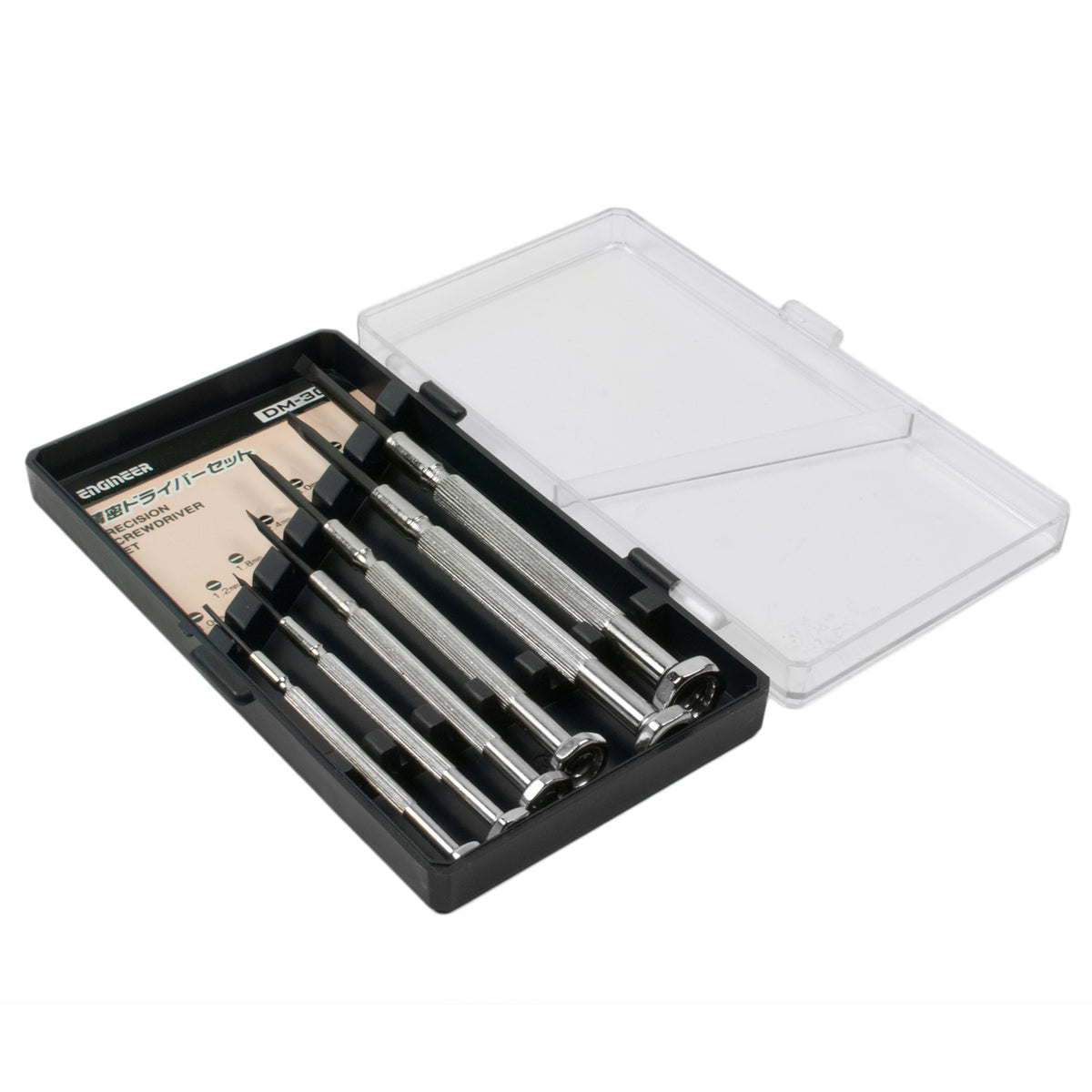 Engineer Micro Precision Screwdriver 6-Piece Set Slotted 1.0 to 3.5 mm DM-30