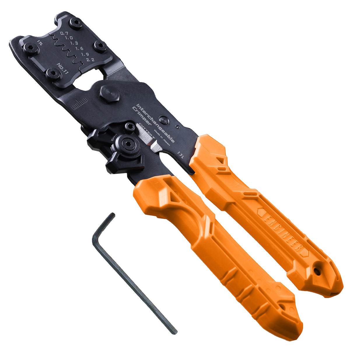 Engineer Interchangeable Die Precision Crimping Pliers Small 0.7 to 2.2 mm PAD-11