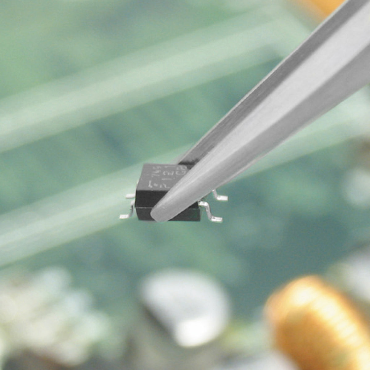 Engineer Tetsuwan Tweezers Flat Tip Type 1.3 mm Tip 125 mm PT-17