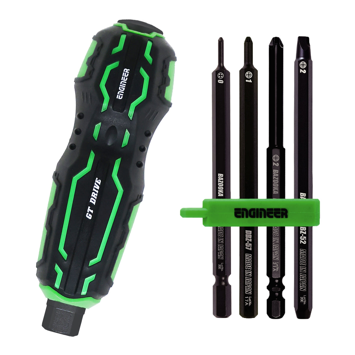 Engineer GT Drive Nejibazooka 5-Piece Set Phillips No.0 to No.2 DZ-76