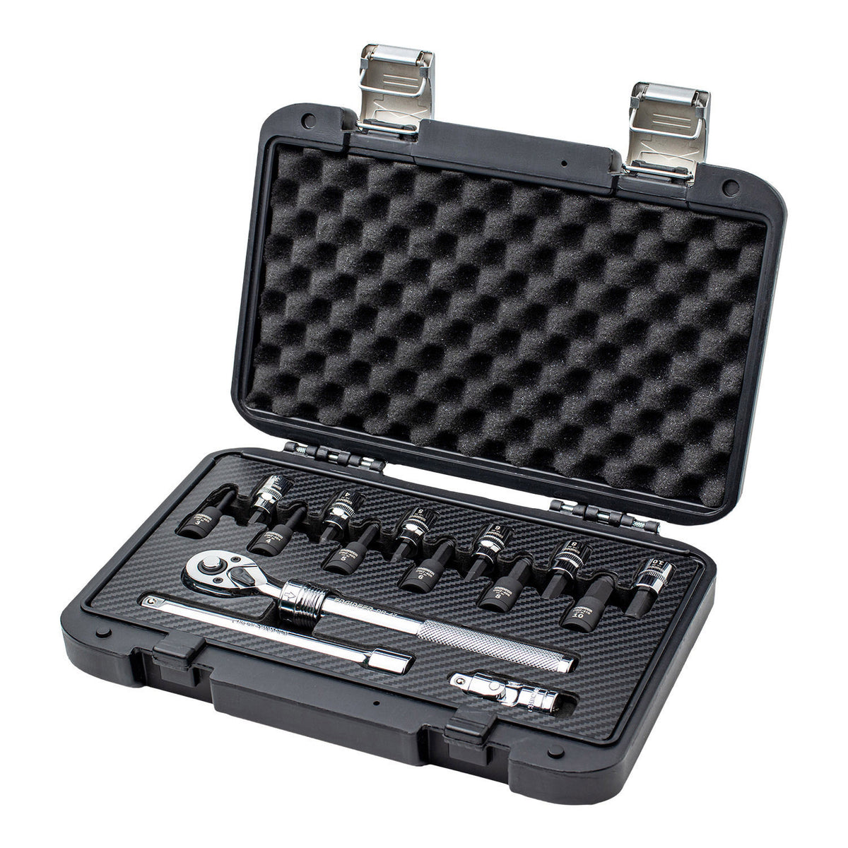 Engineer Nejiresu Q 16-Piece Socket Set with Telescopic Ratchet Handle 3 to 10 mm DXZ-22