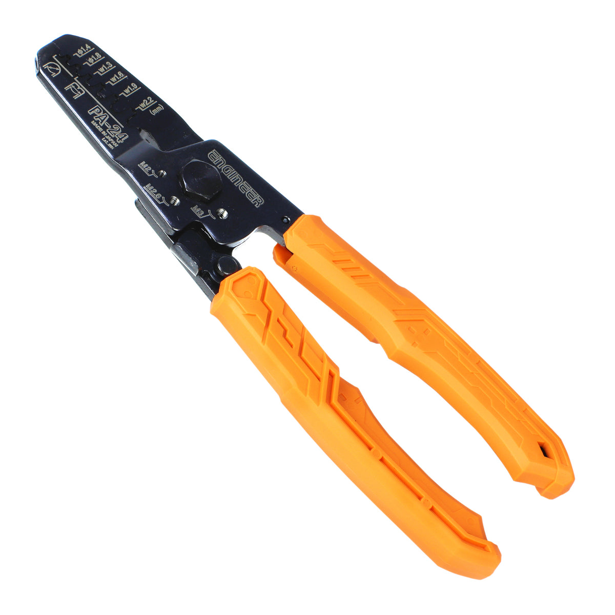 Engineer Precision Crimping Pliers Round and M Type Dies 1.3 to 2.2 mm PA-24