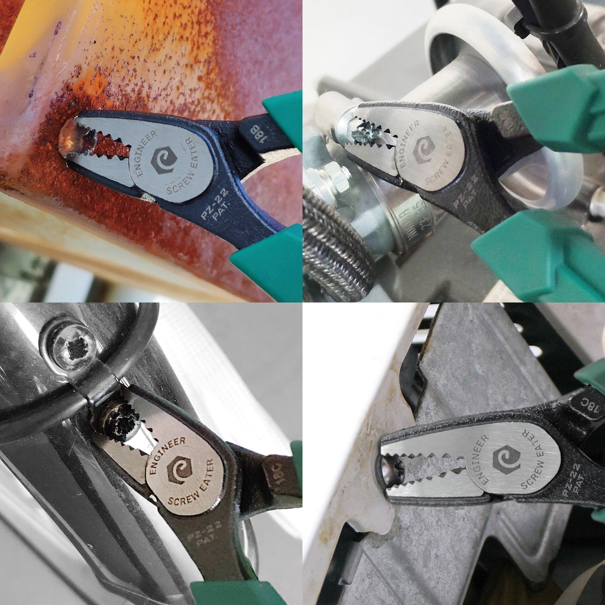 Engineer Nejisaurus SE Screw Removal Pliers 3 to 9.5 mm PZ-22