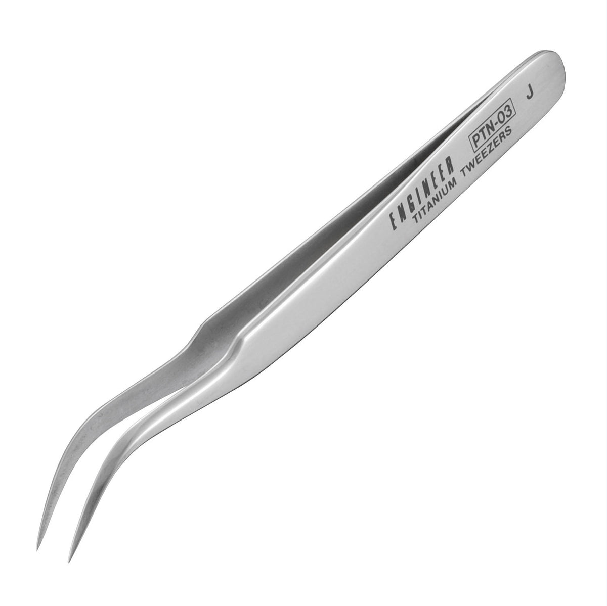 Engineer Titanium Tweezers Curved Type 120 mm PTN-03