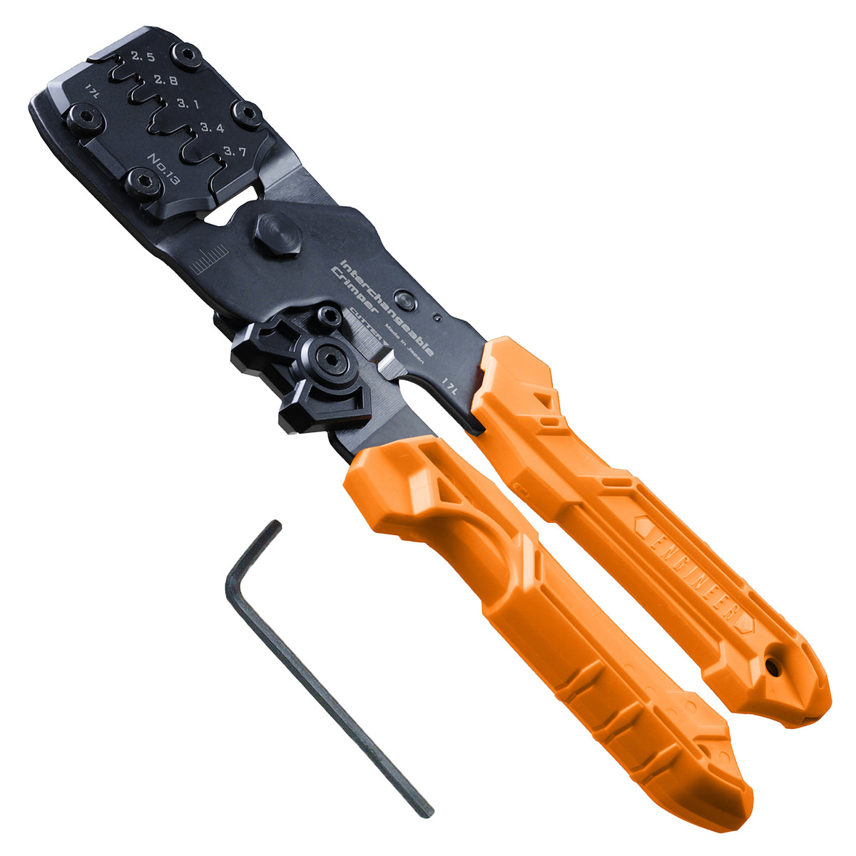 Engineer Interchangeable Die Precision Crimping Pliers Large 2.5 to 3.7 mm PAD-13