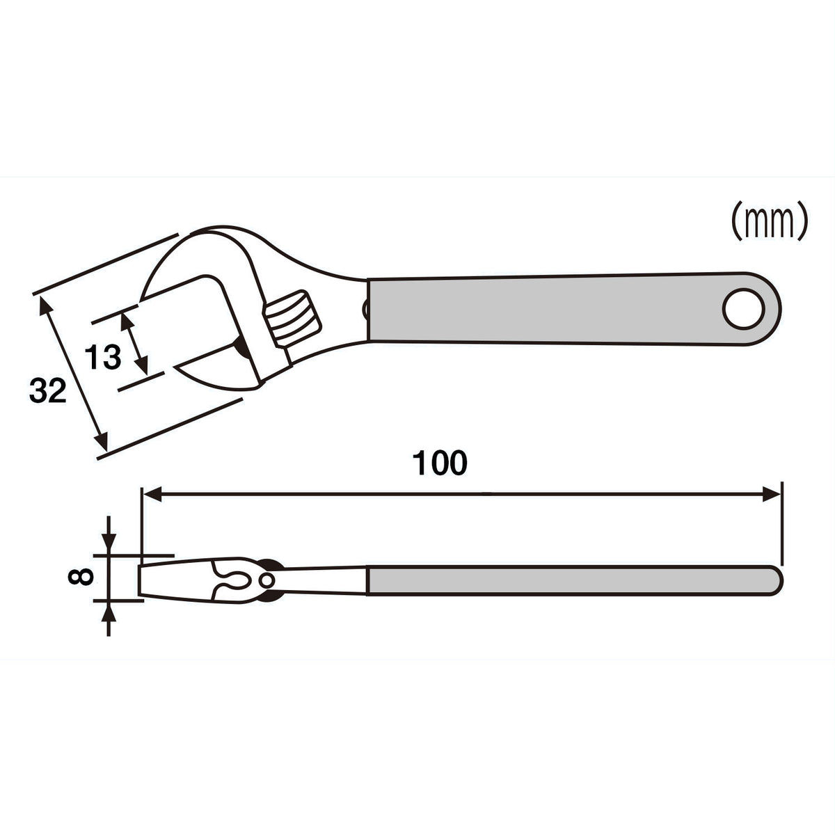 Engineer Adjustable Wrench 100 mm TWM-04