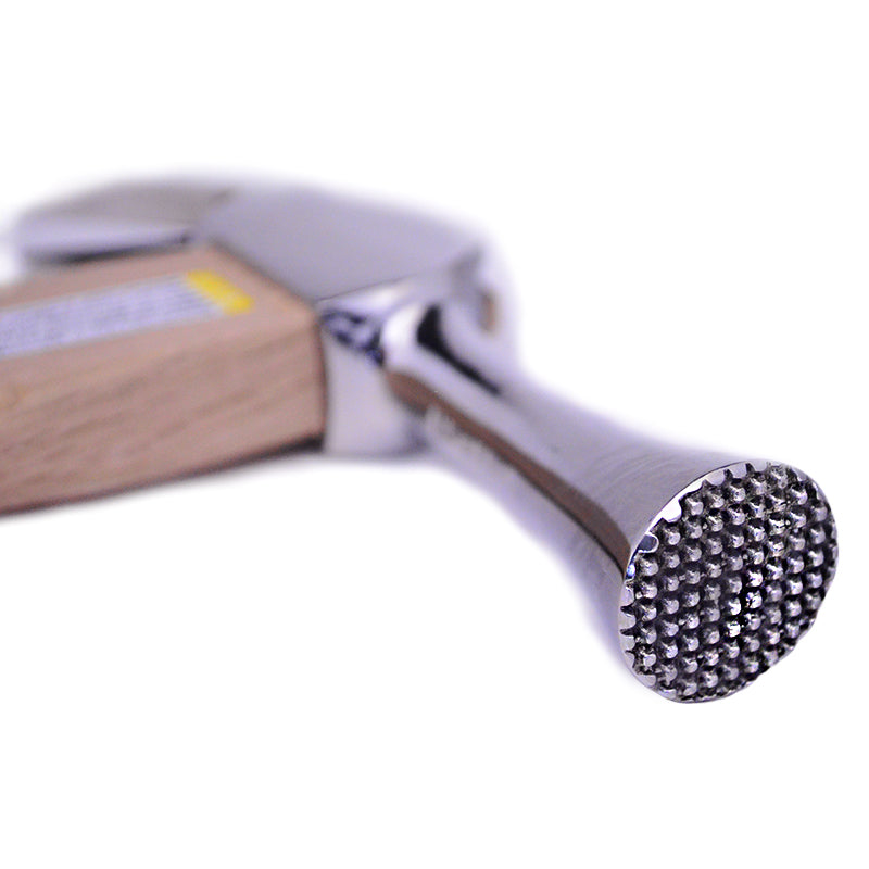 Marukin Kariwaku Hammer, Silver, Milled Face, Small Head, Square Wave-Curve, 350mm