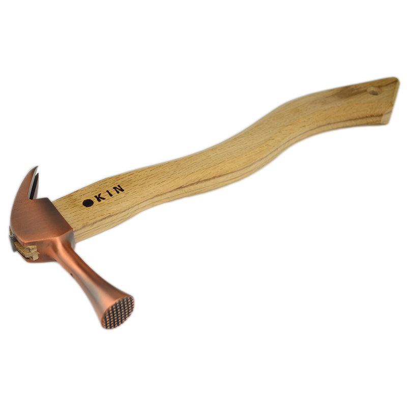 Marukin Kariwaku Hammer, Copper, Milled Face, Small Head, Square Wave-Curve, 350mm