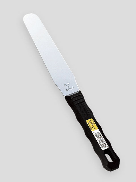 Nisaku Stainless Steel Spatula 150mm, Plastic Handle No.390