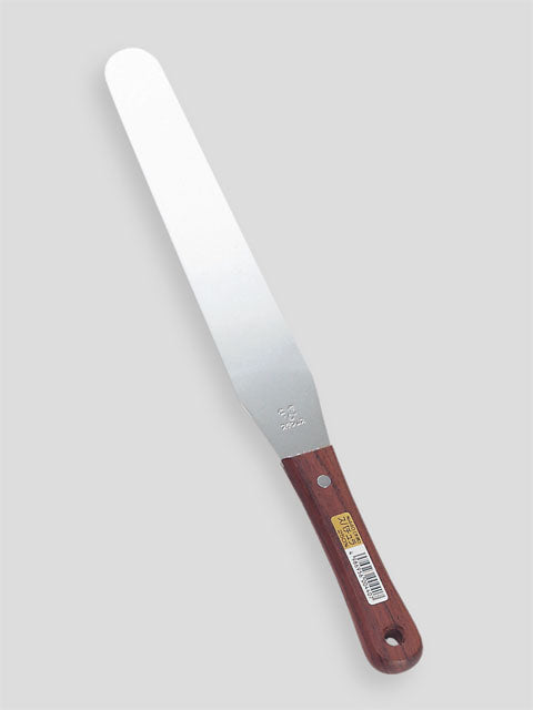 Nisaku Stainless Steel Spatula 250mm, Wood Handle No.440