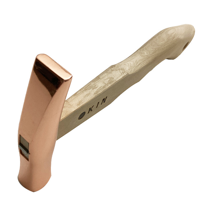 Marukin Sheet Metal Hammer, Stainless Burikiya 21mm, Wave-Curve, Bronze, 250mm Short