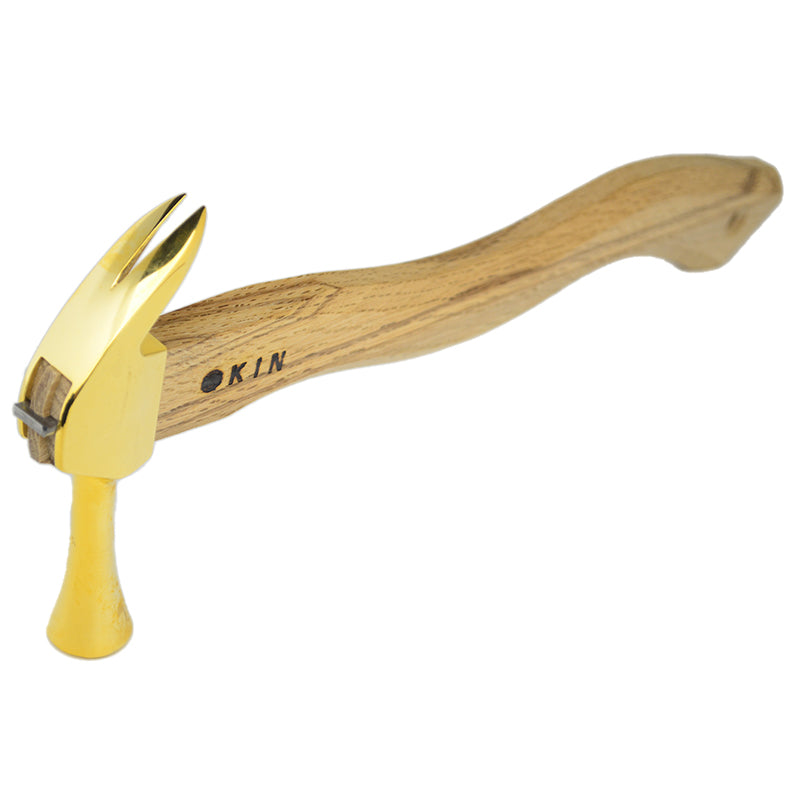 Marukin Kariwaku Hammer, Gold, Smooth Face, Small Head, Square Wave-Curve, 350mm