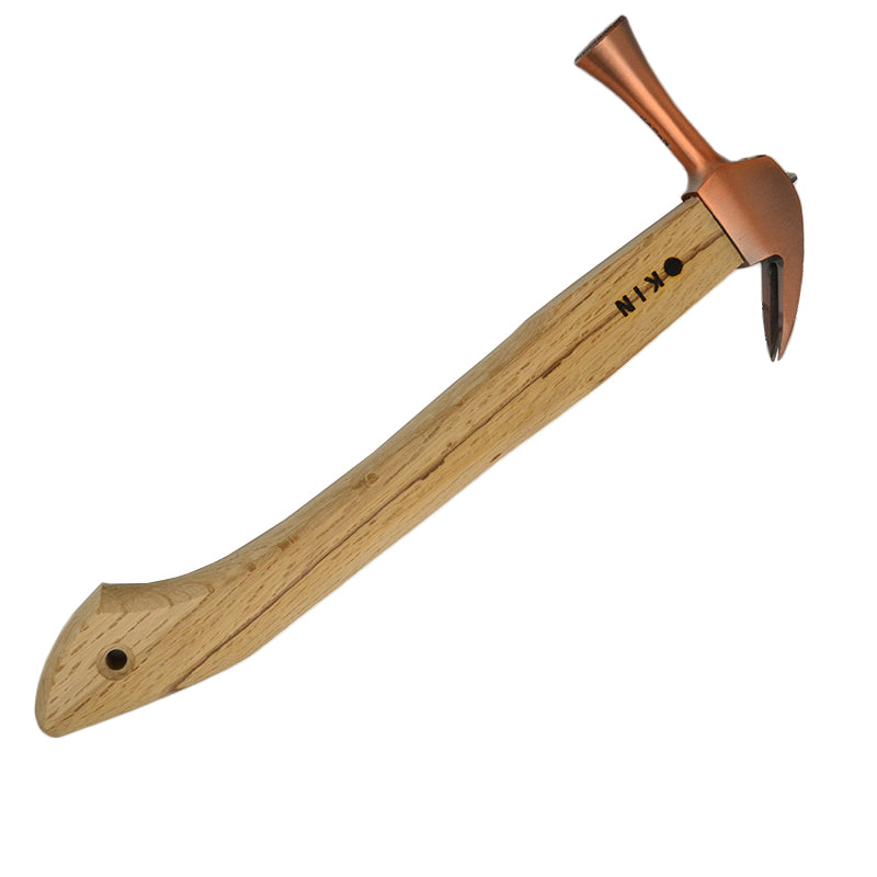 Marukin Kariwaku Hammer, Copper, Milled Face, Small Head, Straight, 350mm