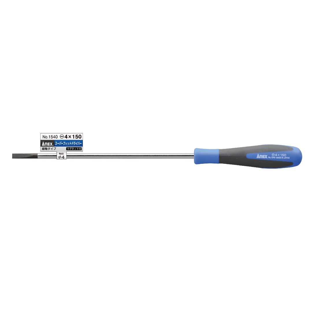 Anex Super Fit Screwdriver Slim Shaft Type -4x150 1540