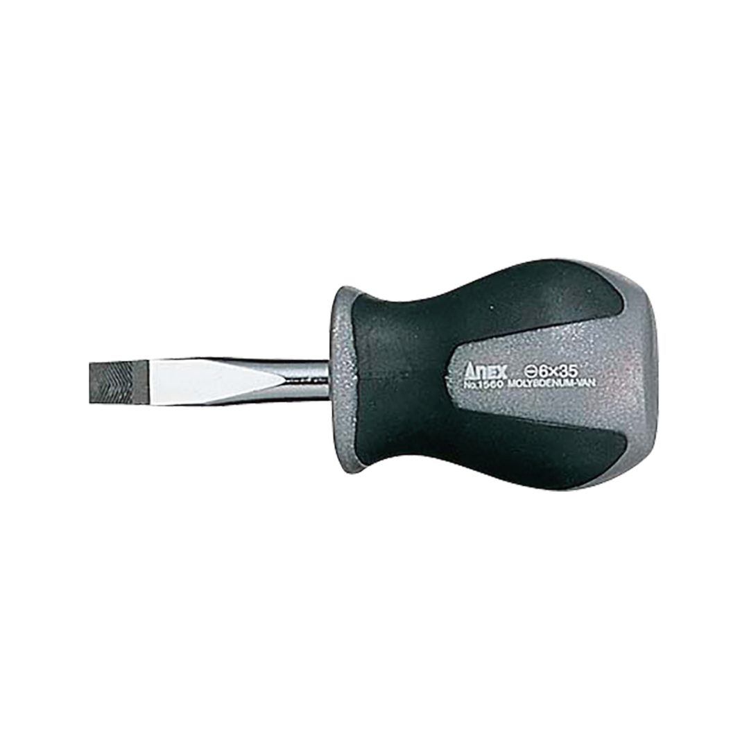 Anex Super Fit Screwdriver Stubby Type -6x35 1560