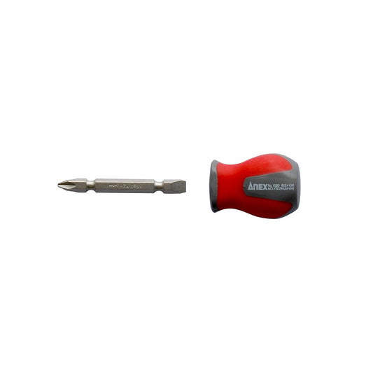 Anex Interchangeable Stubby Screwdriver 1580