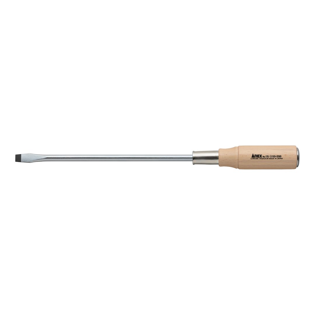 Anex Wooden Handle Heavy-Duty Punch-Through Screwdriver -10x250 170