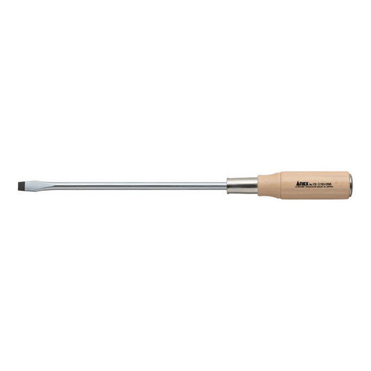 Anex Wooden Handle Heavy-Duty Punch-Through Screwdriver -10x250 170