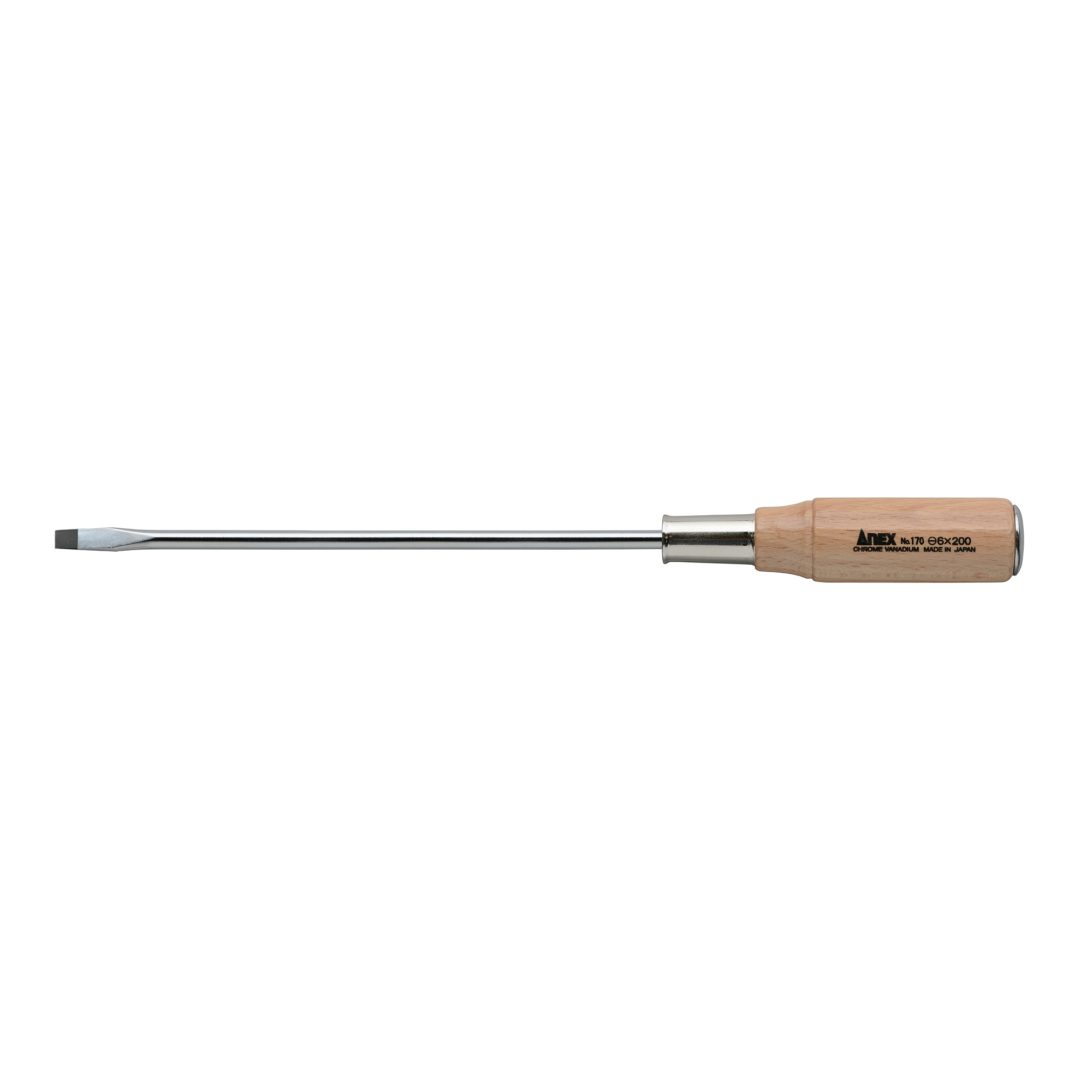 Anex Wooden Handle Heavy-Duty Punch-Through Screwdriver -6x200 170