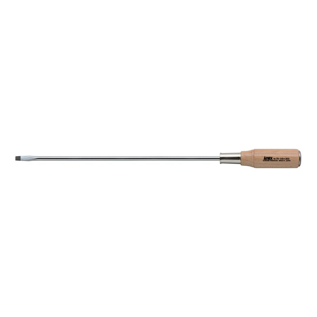 Anex Wooden Handle Heavy-Duty Punch-Through Screwdriver -6x300 170