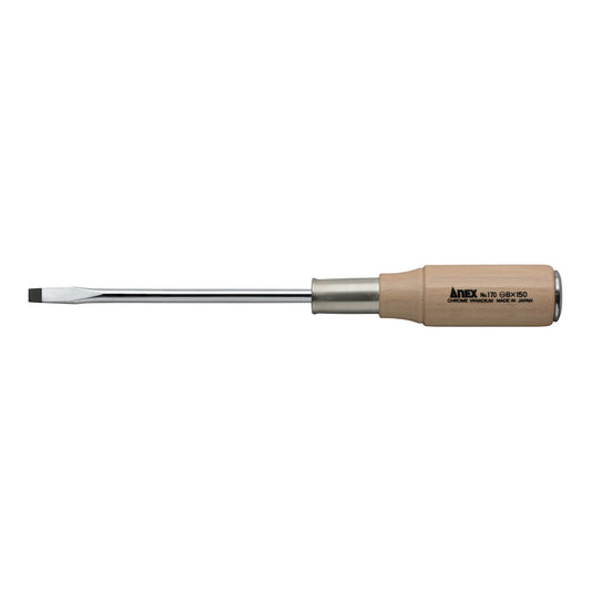 Anex Wooden Handle Heavy-Duty Punch-Through Screwdriver -8x150 170