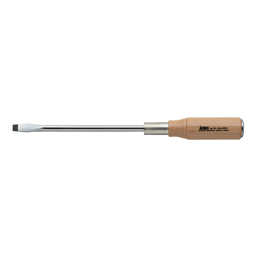 Anex Wooden Handle Heavy-Duty Punch-Through Screwdriver -9x200 170