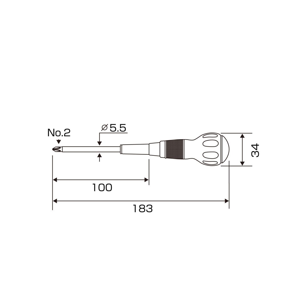 Anex Quick Electrician Screwdriver +2x100 1720
