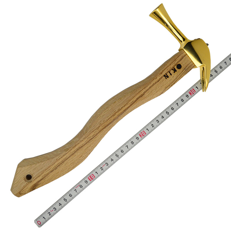 Marukin Kariwaku Hammer, Gold, Smooth Face, Small Head, Square Wave-Curve, 350mm