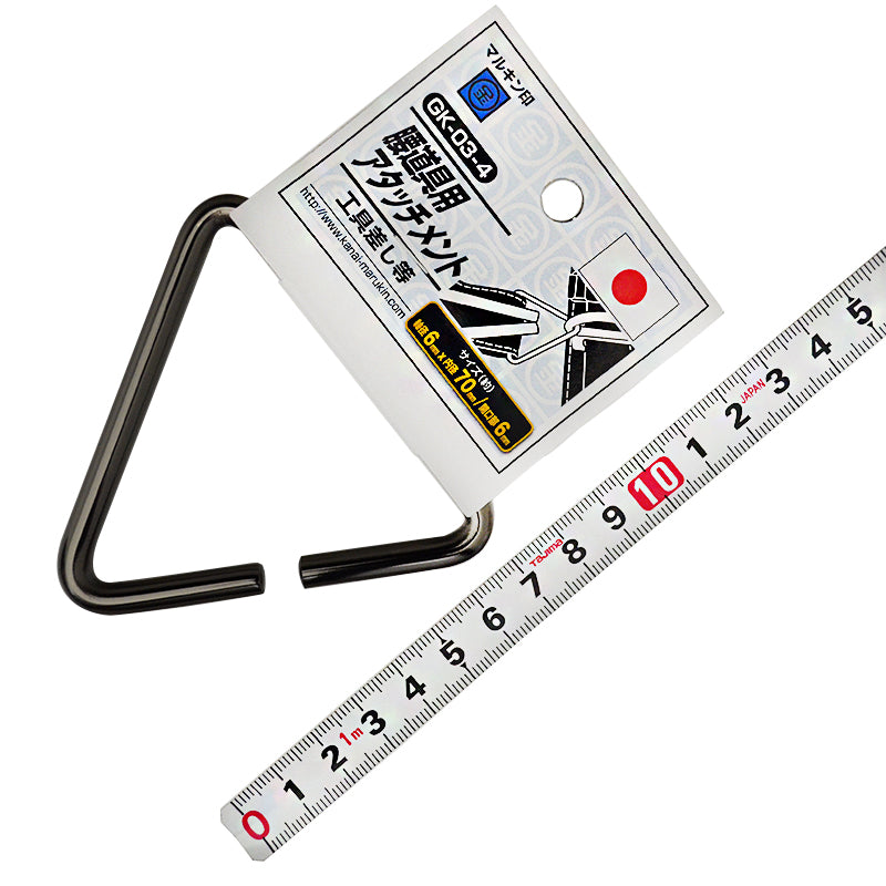 Marukin Tool Belt Attachment, Triangle Ring 70mm, Gunmetal GK-03-4