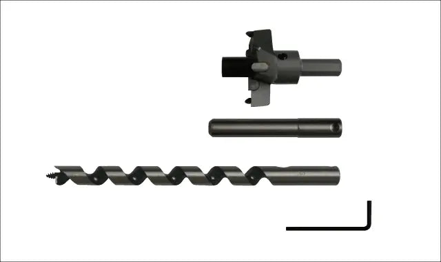 Star-M T.C.T. P-Type Counterbore Bit - Full Set: Pipe x Cutter + Guide + Drill 15X55 28P-S1555
