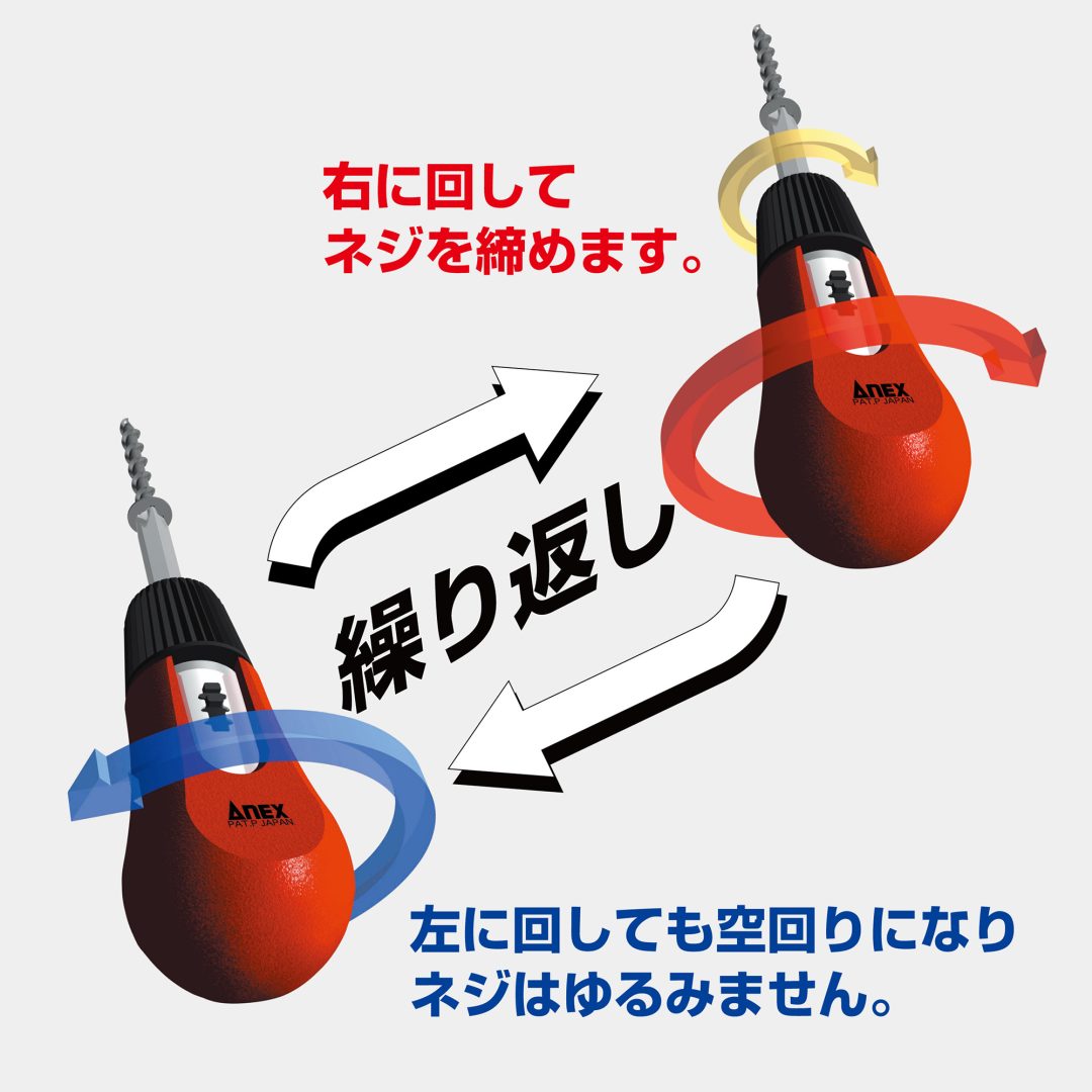 Anex Neji-Pita Ratchet Screwdriver 290