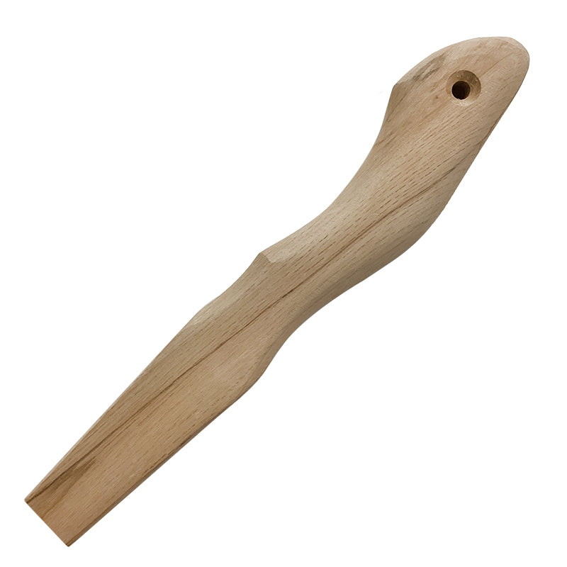 Marukin Oak Gennou Handle, Wave-Curve, 250mm Short, Eye 10x24mm