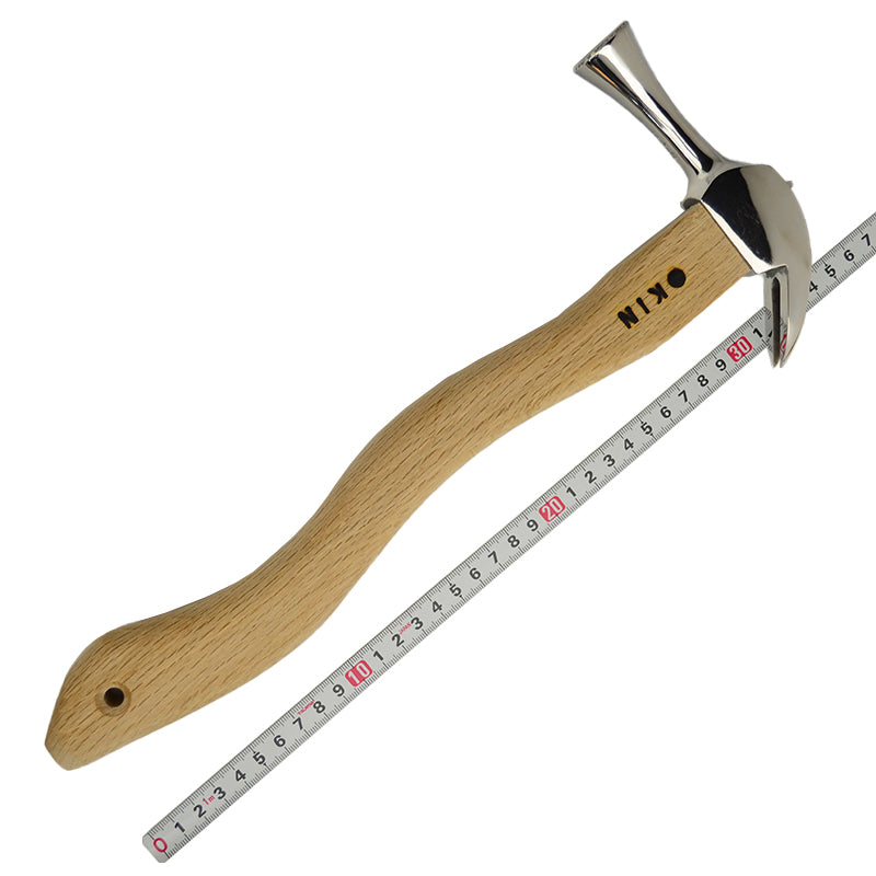 Marukin Kariwaku Hammer, Silver, Milled Face, Small Head, Wave-Curve, 350mm