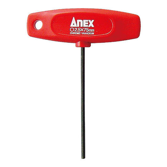 Anex T-Handle Hex Key Screwdriver H2.5x75 3200