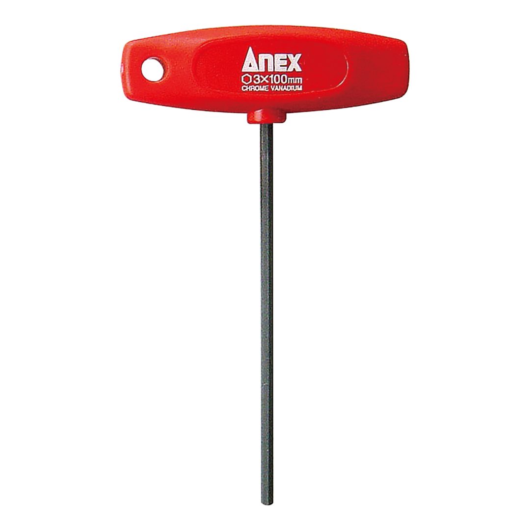 Anex T-Handle Hex Key Screwdriver H3x100 3200