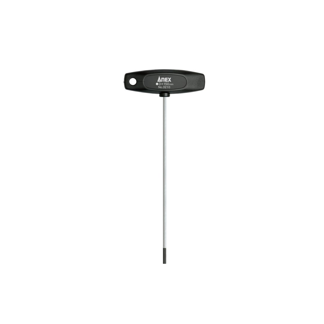 Anex T-Handle Hex Key Screwdriver Long Type H3.0x150 3210