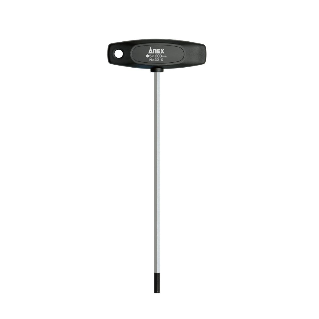 Anex T-Handle Hex Key Screwdriver Long Type H5.0x200 3210