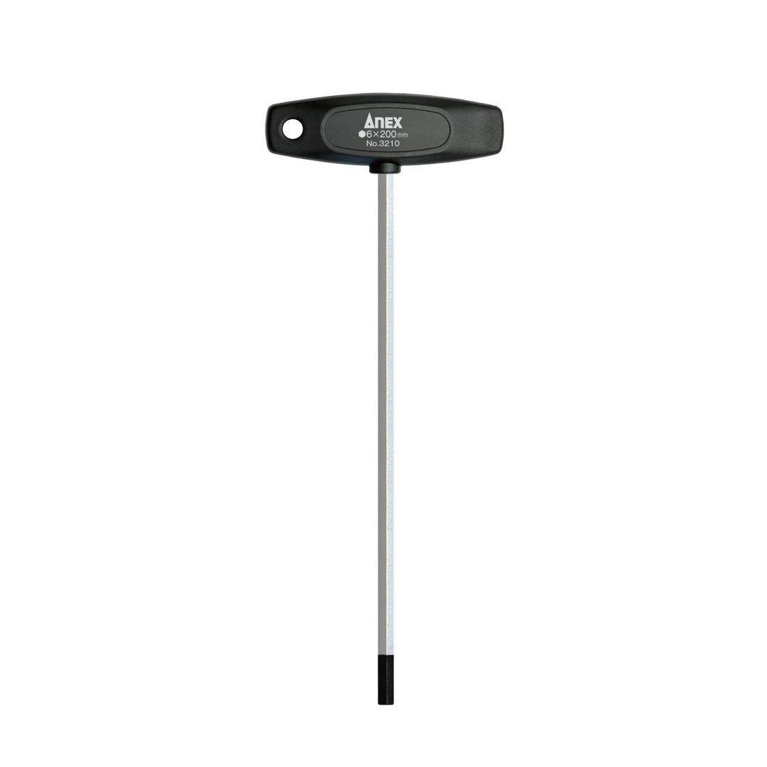 Anex T-Handle Hex Key Screwdriver Long Type H6.0x200 3210