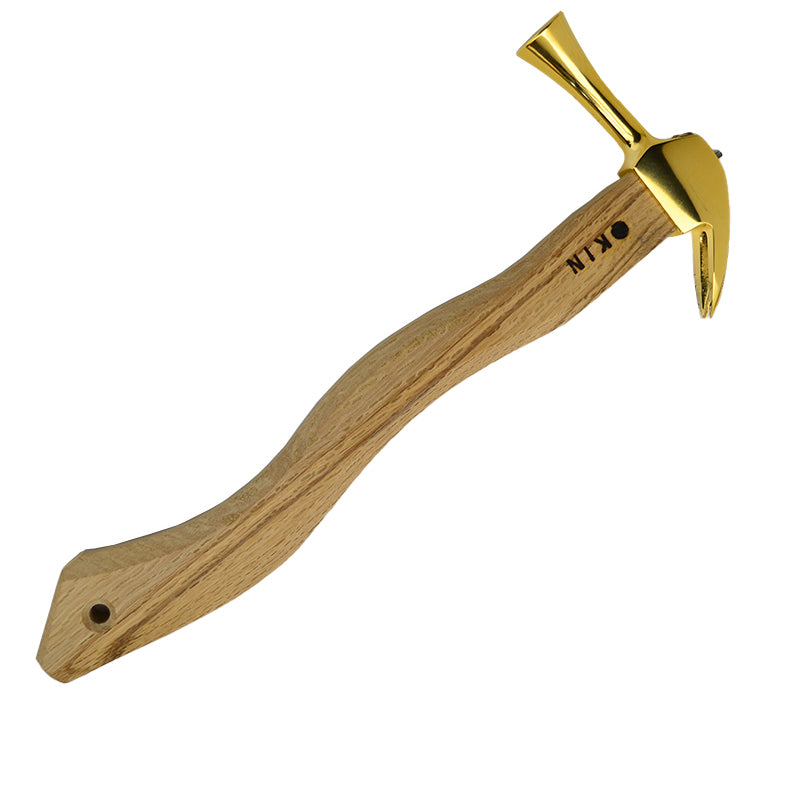 Marukin Kariwaku Hammer, Gold, Smooth Face, Small Head, Square Wave-Curve, 350mm