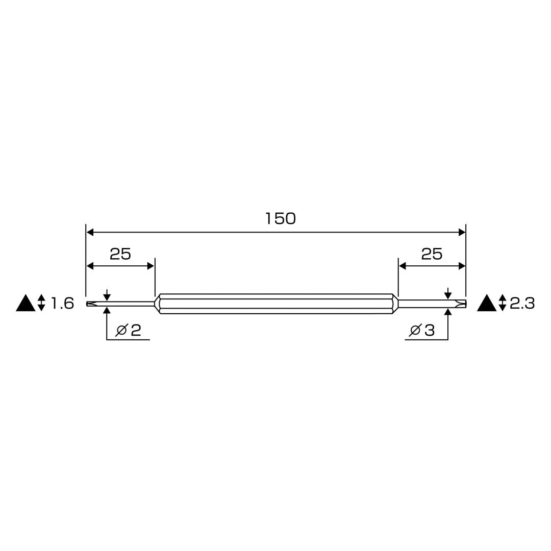 Anex Replacement Bit for Triangle Screws 33-TR1623